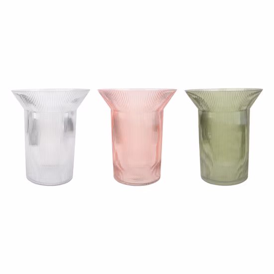 Vase en verre craquelé soufflé à la bouche pour la décoration de la maison